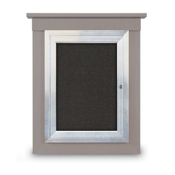 Sliding Glass Enclosed Letterboard, 60"x3